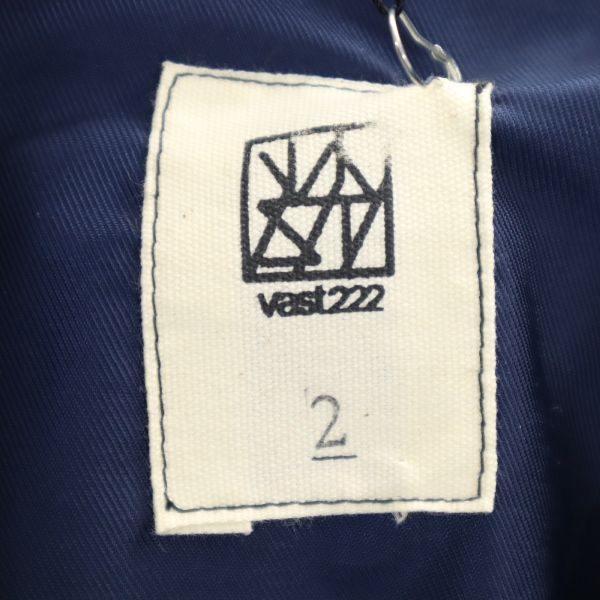 新品 バースト222 18AW V189-21 SNOW PARKA 日本製 スノーパーカー コート 2 紺 VAST222 フード メンズ_9
