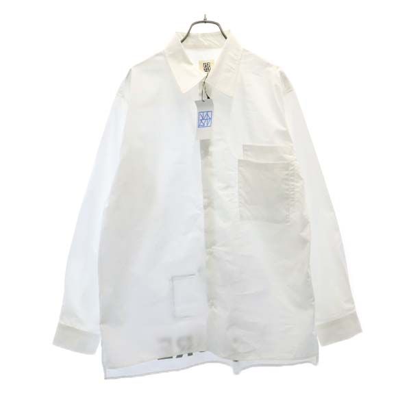 未使用 バースト222 20ss プリント 長袖 シャツ 2 ホワイト vast222 ラバーソウル メンズ