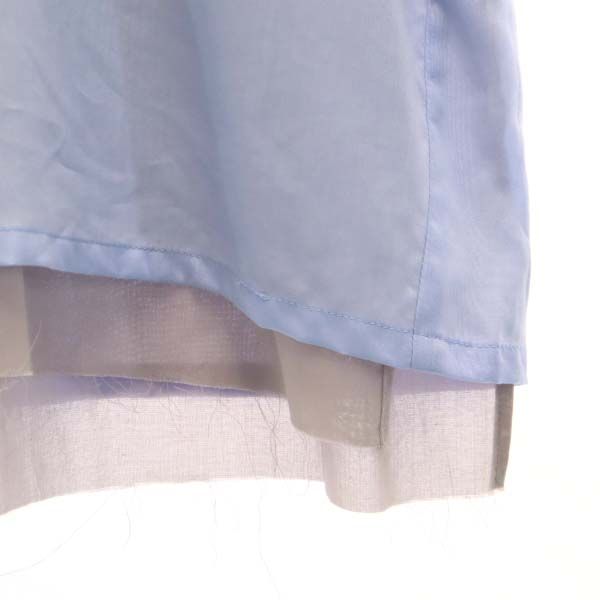 未使用 バースト222 20ss 半袖 重ね着風 スキッパー カットソー 2 ブルー vast222 メンズの通販は