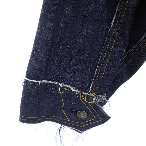 未使用 バースト222 19ss 日本製 リジット 生デニム デニムジャケット 上下 セットアップ 2 vast222 メンズ 未使用 バースト222 19ss 日本製 リジット 生デニム デニムジャケット