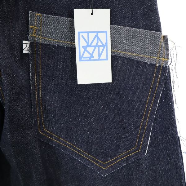 新品 バースト222 19ss リジット 生デニム テーパードデニムパンツ 1 vast222 ジーパン メンズ_3