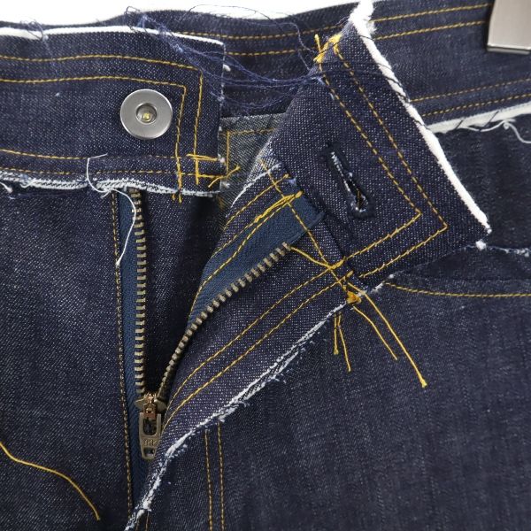 新品 バースト222 19ss リジット 生デニム テーパードデニムパンツ 1 vast222 ジーパン メンズ_5