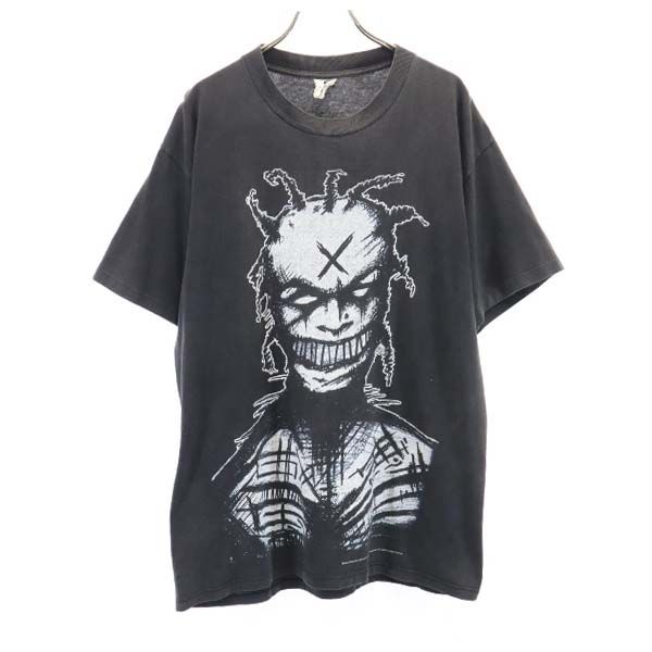 ホワイトゾンビ 90s USA製 FREAKAZOID HEAVEN DOUBLE 両面プリント 半袖 Tシャツ L 黒 white zombie 1995年 ヴィンテージ メンズ