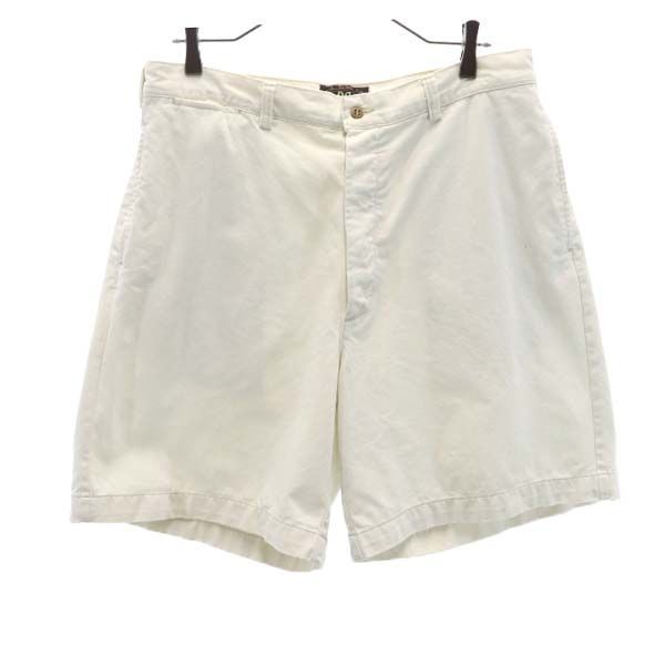 RRL ダブルアールエル 90s USA製 赤三星 チノショートパンツ w33 白 RALPH LAUREN ラルフ ボタンフライ メンズ