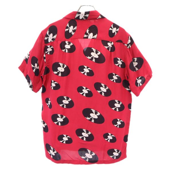 WACKO MARIA ワコマリア レコード 総柄 半袖 レーヨン アロハシャツ M