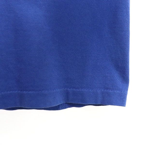 ステューシー 90s 紺タグ USA製 プリント 半袖 Tシャツ M ブルー系