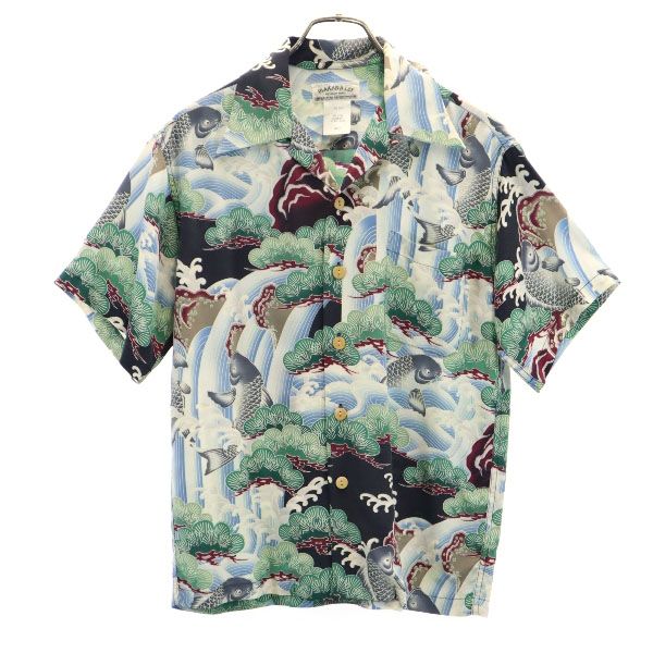 MAKANA LEIアロハシャツ L 白 MAKANA LEIアロハシャツ L 白