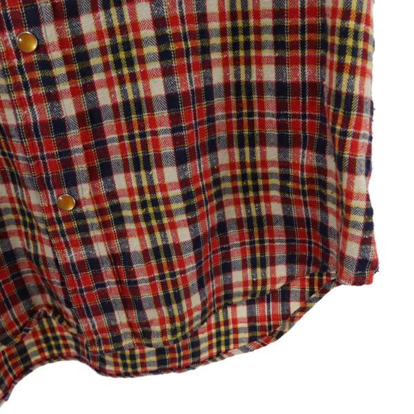 インディアンモトサイクル チェック柄 長袖 ウエスタンシャツ M Indian Motocycle メンズの通販は