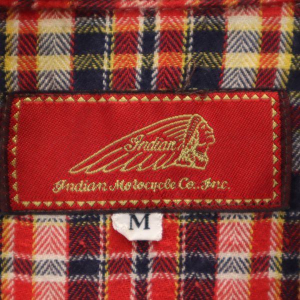 インディアンモトサイクル チェック柄 長袖 ウエスタンシャツ M Indian Motocycle メンズの通販は