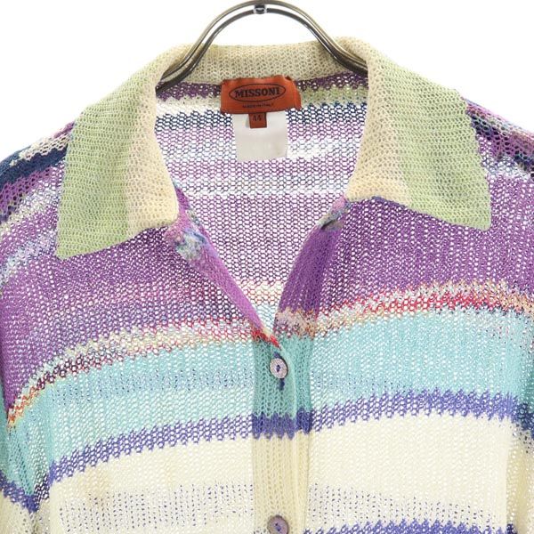 ミッソーニ イタリア製 長袖 ニット シャツ 44 Missoni レディース ミッソーニ イタリア製 長袖 ニット シャツ 44 Missoni レディースの
