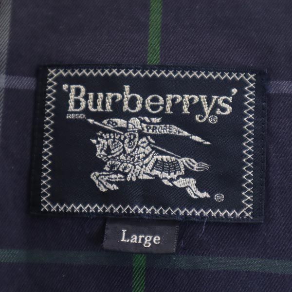 バーバリーズ 80s 90s 2WAY ジャケット L アイボリー系 Burberrys ダウンライナー付 中綿 コート メンズ_8