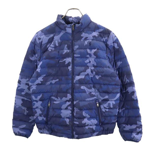 ポロラルフローレン カモフラ ダウンジャケット XL（18-20） ネイビー 