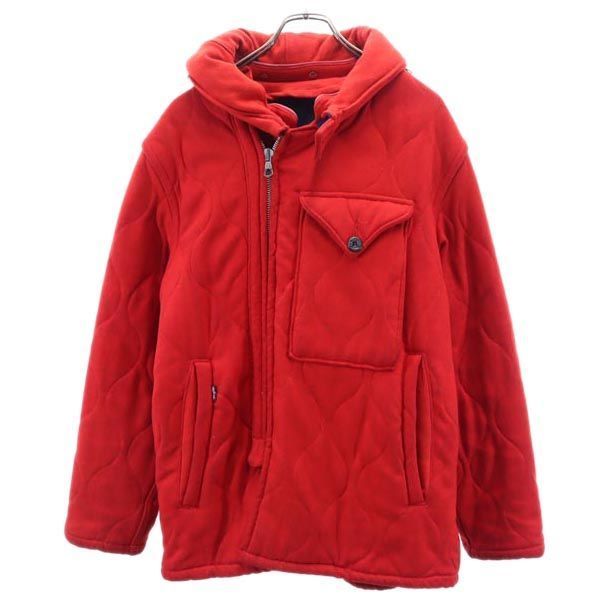 ドゥニーム オリゾンティー オールド ウールジャケット 40 赤 Denime メンズ