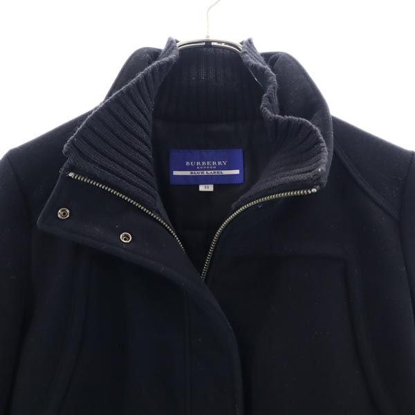 バーバリーブルーレーベル 日本製 三陽商会 ウールジャケット 38 黒