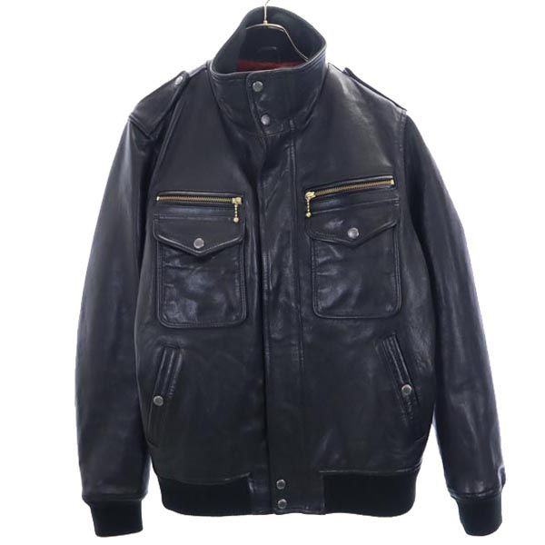 アヴィレックス シープスキン レザージャケット M ブラック系 AVIREX 