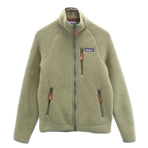 パタゴニア 22801 ボア ボア フリースジャケット XS カーキ系 patagonia アウトドア 裏メッシュ メンズ