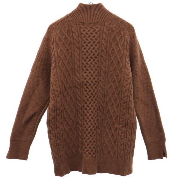 ユニクロ プラスジェイ ウール 長袖 ニット M ブラウン UNIQLO +J