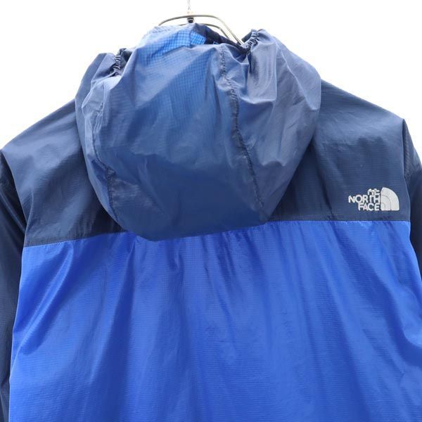 ノースフェイス フード付 ナイロンジャケット L 青×紺 THE NORTH FACE 
