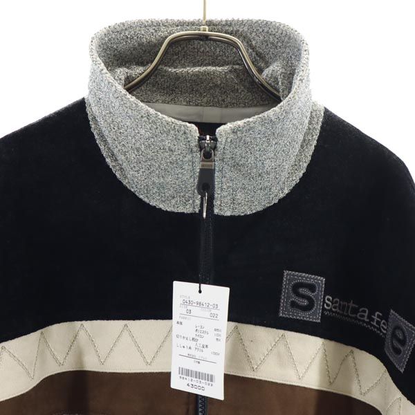 未使用 サンタフェ 日本製 バック ロゴ 刺繍 ジャケット 3 グレー系 santa fe メンズ 未使用 サンタフェ 日本製 バック ロゴ 刺繍 ジャケット 3 グレー系