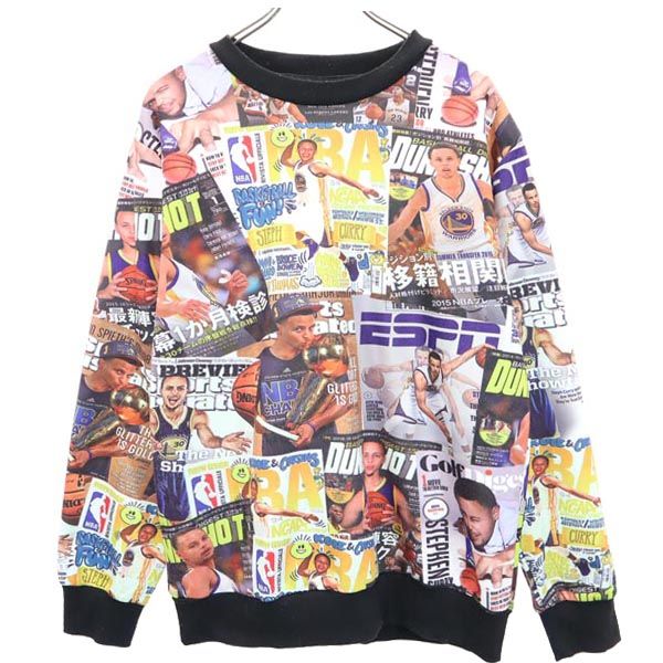 SURRY NBAデザインプリント 長袖 スウェット トレーナー XXL SURRY メンズ