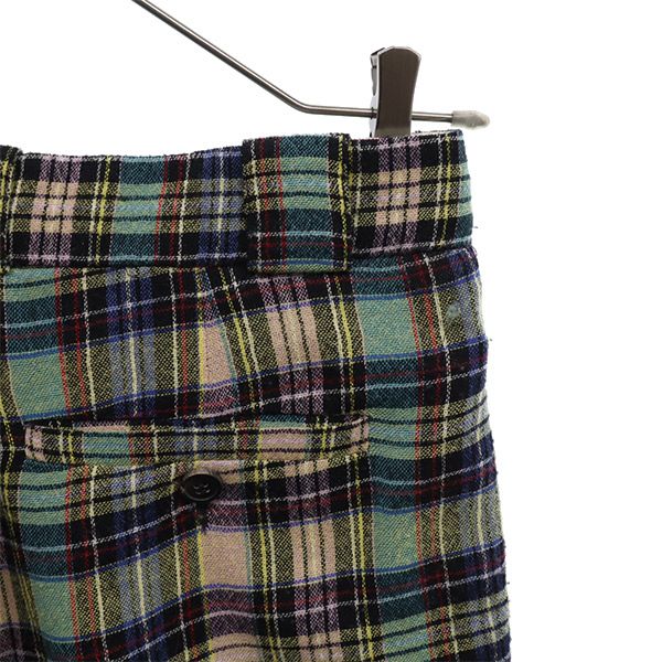 アールト ウールブレンド チェック ロングパンツ 34 AALTO メンズ