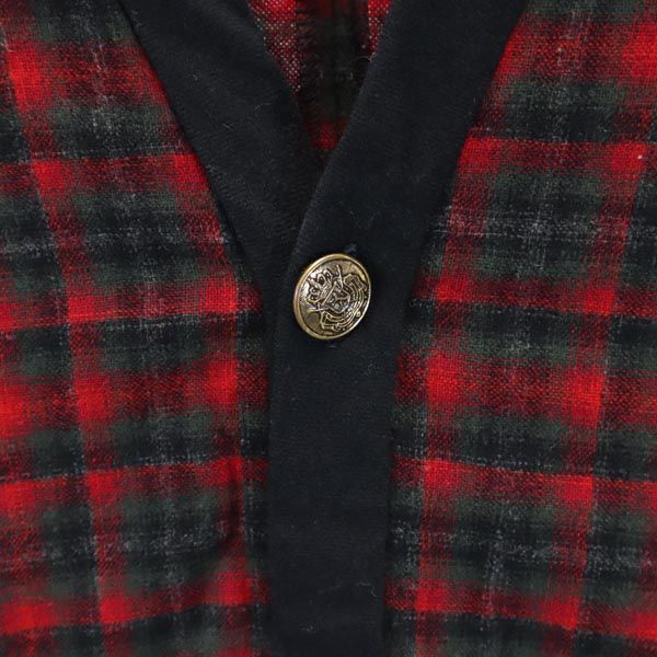 ペンドルトン 60s ヴィンテージ ウール チェック柄 長袖 Vネック