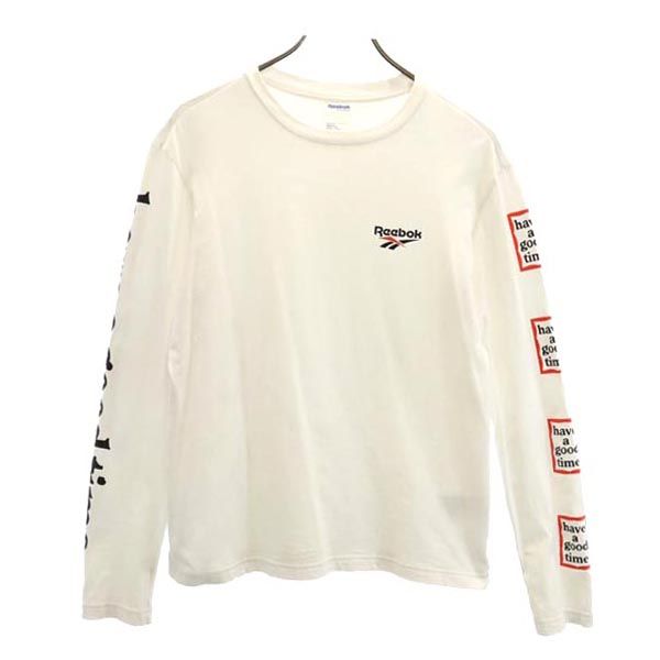 リーボック HAVE A GOOD TIME 長袖 Tシャツ S ホワイト系 Reebok ロンT メンズの通販は 4,860円