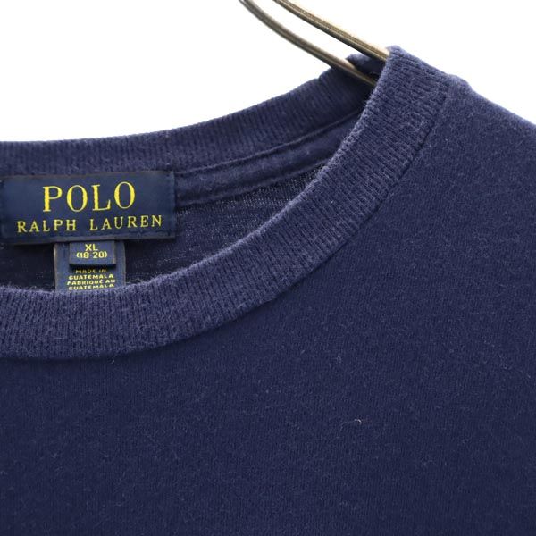 ポロラルフローレン 半袖 Tシャツ XL(18-20） ネイビー系 POLO RALPH