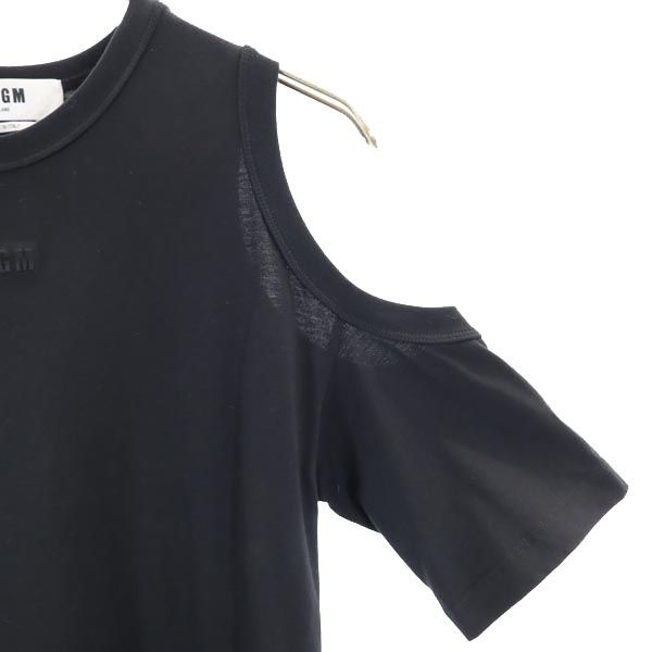 エムエスジーエム イタリア製 半袖 オープンショルダー ロング