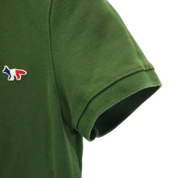 メゾンキツネ 半袖 ポロシャツ XS グリーン MAISON KITSUNE メゾンキツネ 半袖 ポロシャツ XS グリーン MAISON KITSUNE