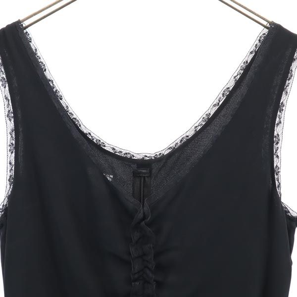 ARMANI COLLEZIONI - アルマーニコレッツォーニ シルク タンクトップ 44 ブラック系 ARMANI COLLEZIONI カットソー バックジップ レディース Qoo10] アルマーニ コレツィオーニ シルク タンクトップ 44