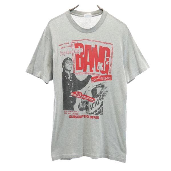 ヘインズ 90s オールド USA製 プリント 半袖 Tシャツ 42-44 グレー系 Hanes メンズの通販は 5,232円