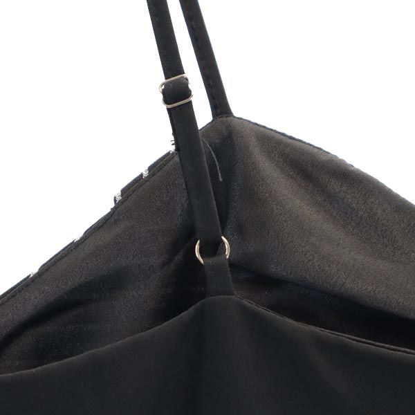 ルイヴィトン キャミワンピース M ブラック系 LOUIS VUITTON バックジップ レディース_2