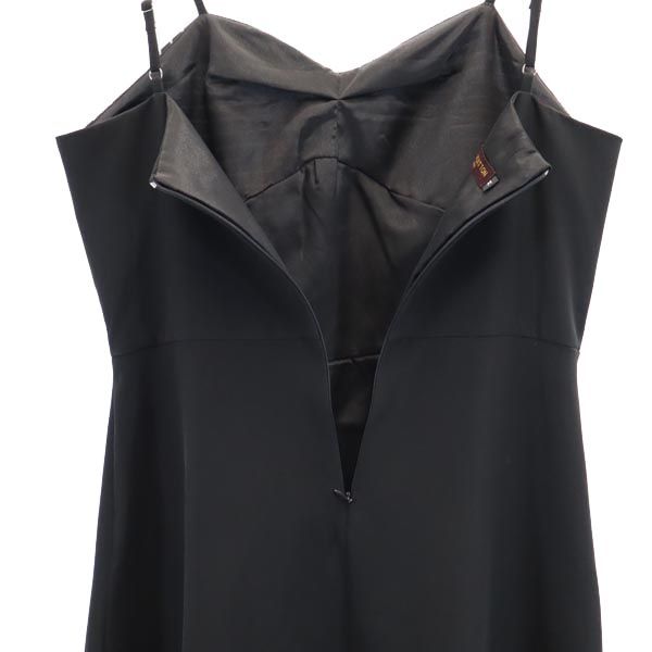 ルイヴィトン キャミワンピース M ブラック系 LOUIS VUITTON バックジップ レディース_3