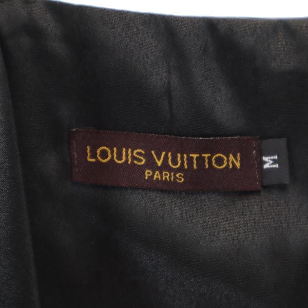 ルイヴィトン キャミワンピース M ブラック系 LOUIS VUITTON バックジップ レディース_8