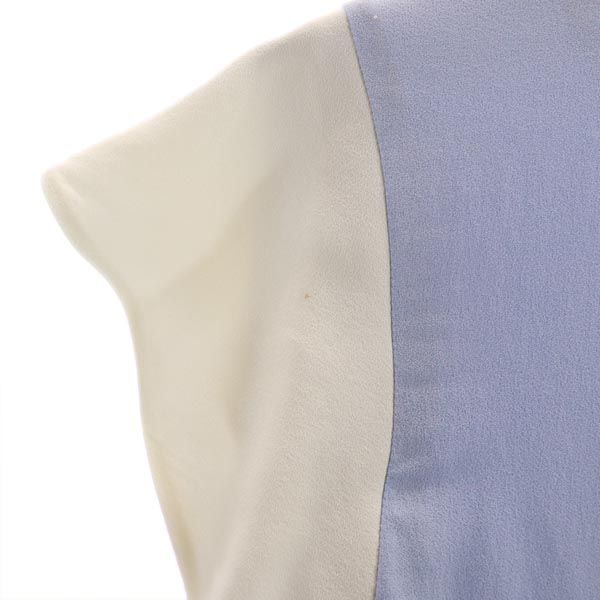 ミュウミュウ イタリア製 半袖 フレンチスリーブ ワンピース 44 ブルー