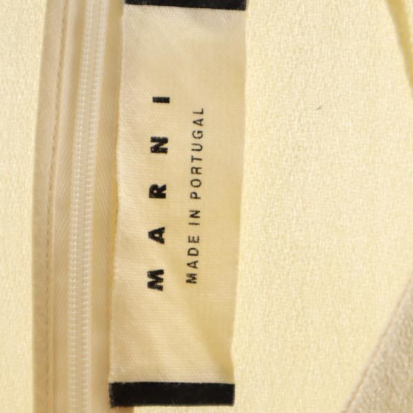 マルニ シルクウールブレンド 半袖 フレンチスリーブ ワンピース 36