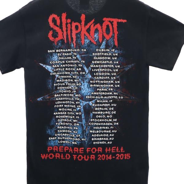 ギルダン SLIPKNOT PREPARE FOR HELL 2014-2015 半袖 Tシャツ S