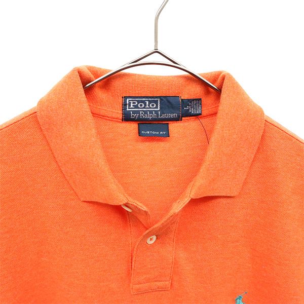未使用 ポロバイラルフローレン 半袖 ポロシャツ L オレンジ Polo by