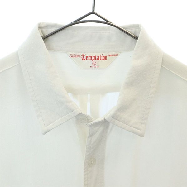 美品 TEMPTATION テンプテーション 半袖シャツ L R-6170 テンプテーション 半袖 シャツ L ホワイト TEMPTATION メンズの通販は