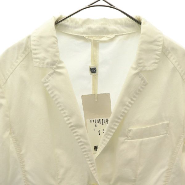 マブルン イタリア製 テーラードジャケット 42 ホワイト Mabrun