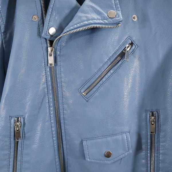 リカルラ ライダースジャケット XL ブルー系 LIKA RULLA レディース リカルラ ライダースジャケット XL ブルー系 LIKA RULLA レディース