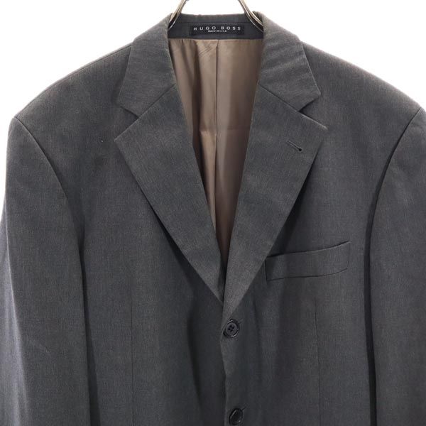 ヒューゴボス 90s オールド USA製 ウール テーラードジャケット グレー HUGO BOSS メンズ_3