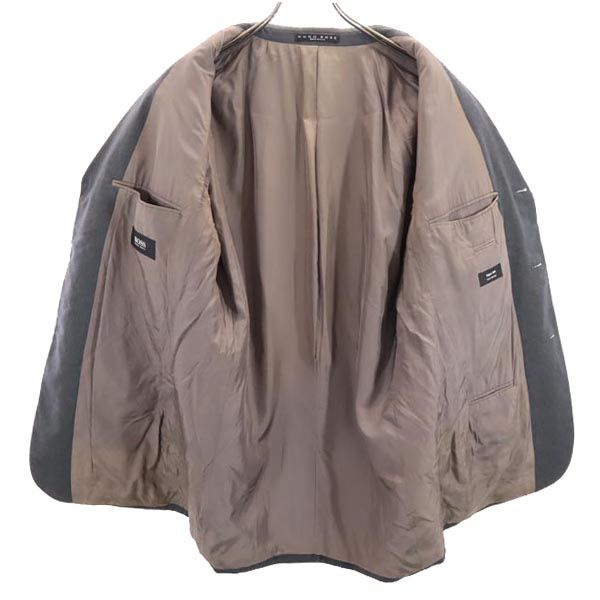 ヒューゴボス 90s オールド USA製 ウール テーラードジャケット グレー