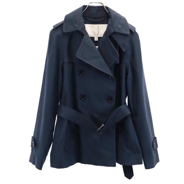 COACH 】ネイビー トレンチコート ウエストベルト付き