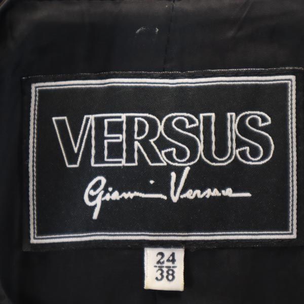 ヴェルサーチ イタリア製 ジャケット 38 ブラック VERSACE レディース_6