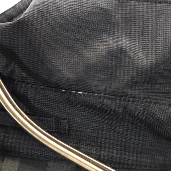 バーバリー 三陽商会 チェック柄 シルク トレンチコート L グレー系 BURBERRY メンズ_5