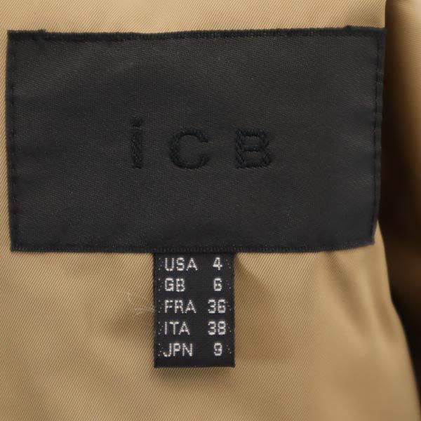 アイシービー トレンチコート 9 ベージュ系 iCB ウエストリボン