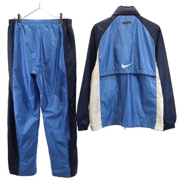 ナイキ 90s 00s 白タグ オールド ウインドブレーカー 上下 セットアップ M／XL ブルー系 NIKE ナイロンジャケット パンツ  メンズの通販はau PAY マーケット - 古着屋BIG2nd | au PAY マーケット－通販サイト