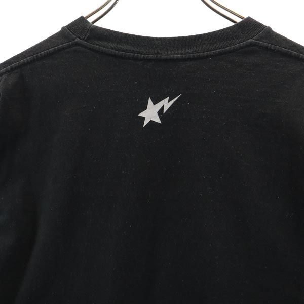 アベイシングエイプ プリント 長袖 Tシャツ S ブラック系 A